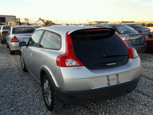 YV1MK672682062650 - 2008 VOLVO C30 T5 SILVER photo 3