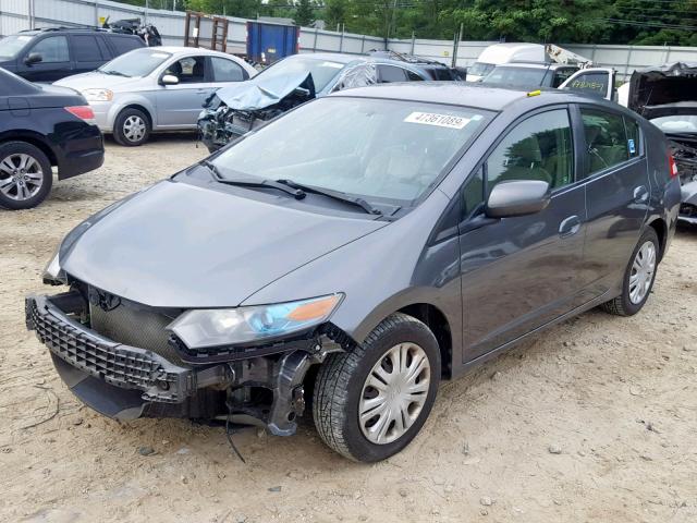 JHMZE2H54AS019739 - 2010 HONDA INSIGHT LX GRAY photo 2