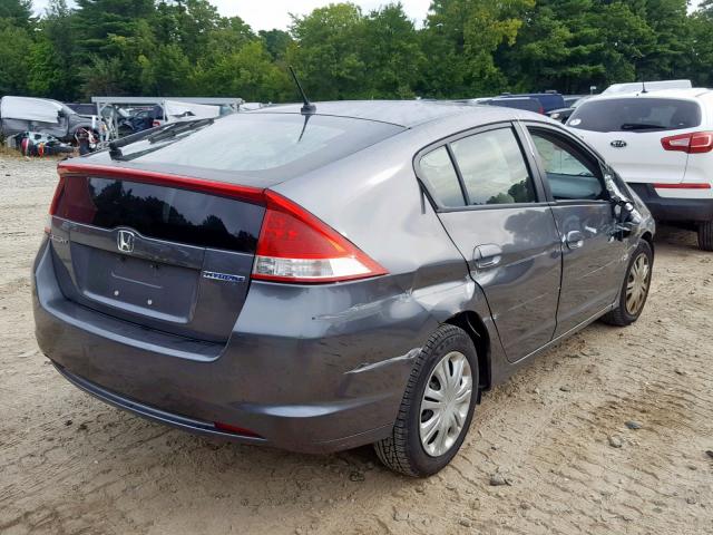 JHMZE2H54AS019739 - 2010 HONDA INSIGHT LX GRAY photo 4