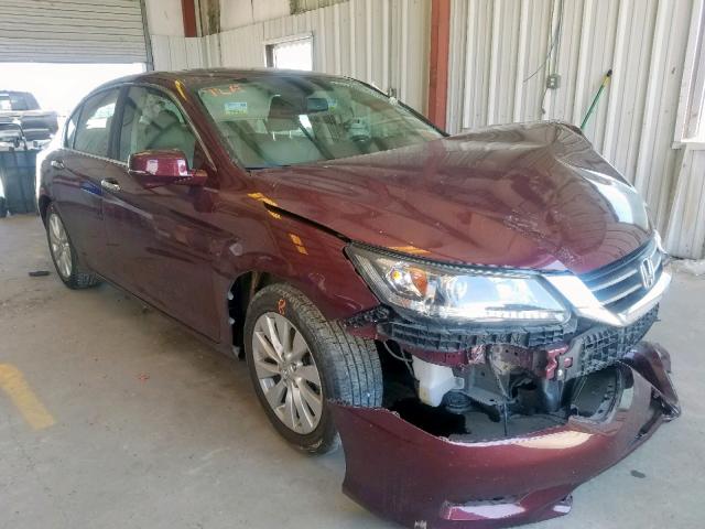 1HGCR2F84FA188392 - 2015 HONDA ACCORD EXL MAROON photo 1