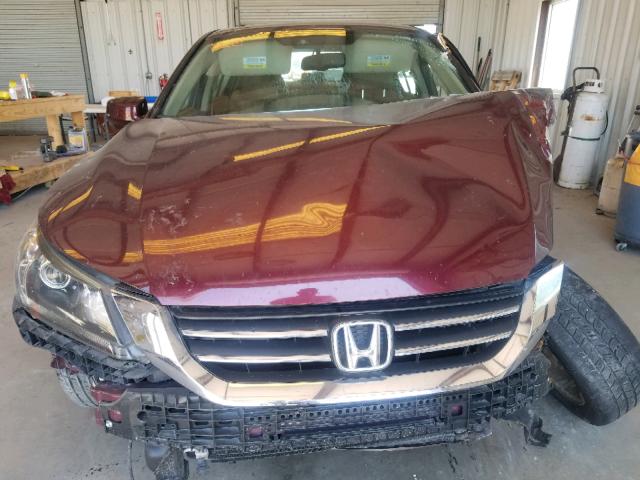 1HGCR2F84FA188392 - 2015 HONDA ACCORD EXL MAROON photo 7