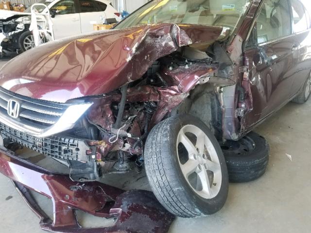 1HGCR2F84FA188392 - 2015 HONDA ACCORD EXL MAROON photo 9