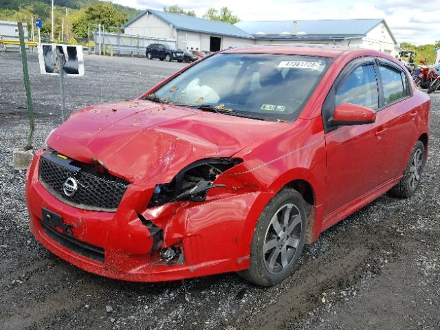 3N1AB6AP2CL691216 - 2012 NISSAN SENTRA 2.0 RED photo 2