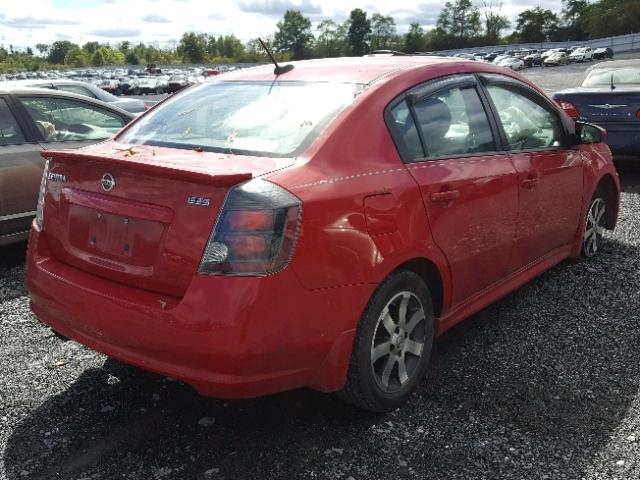 3N1AB6AP2CL691216 - 2012 NISSAN SENTRA 2.0 RED photo 4