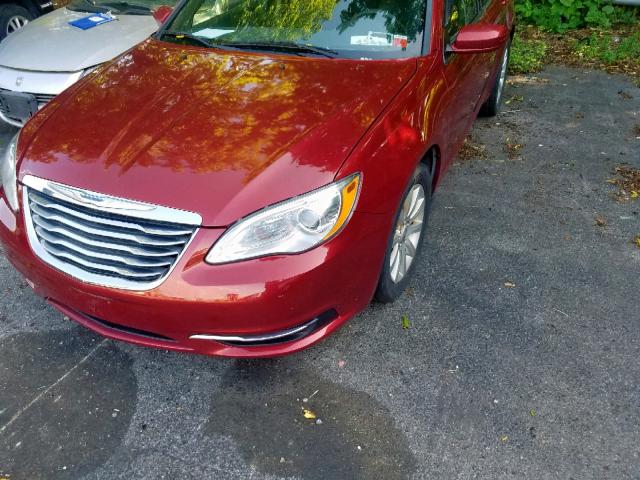 1C3CCBBB6CN288634 - 2012 CHRYSLER 200 TOURIN RED photo 2