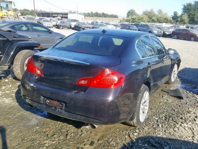 JN1CV6AR6DM355383 - 2013 INFINITI G37 BLACK photo 4