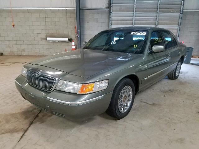 2MEFM74W7YX604081 - 2000 MERCURY GRAND MARQ GRAY photo 2