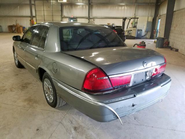 2MEFM74W7YX604081 - 2000 MERCURY GRAND MARQ GRAY photo 3