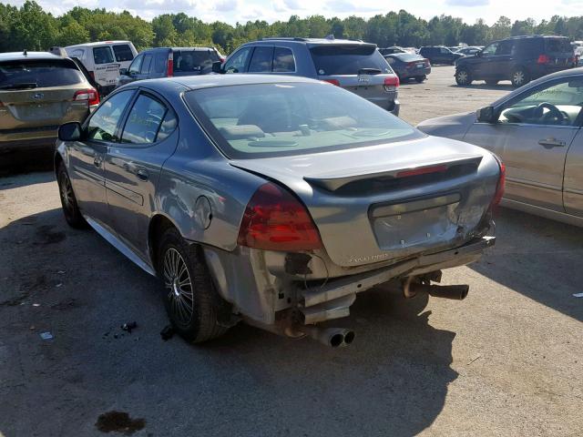 2G2WP522041222845 - 2004 PONTIAC GRAND PRIX GRAY photo 3