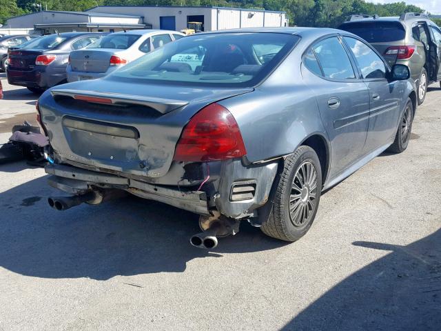2G2WP522041222845 - 2004 PONTIAC GRAND PRIX GRAY photo 4