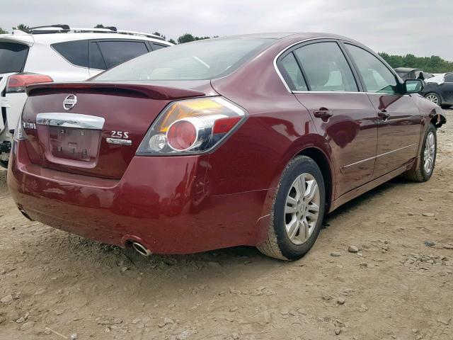 1N4AL2AP5BC140166 - 2011 NISSAN ALTIMA BAS BURGUNDY photo 4