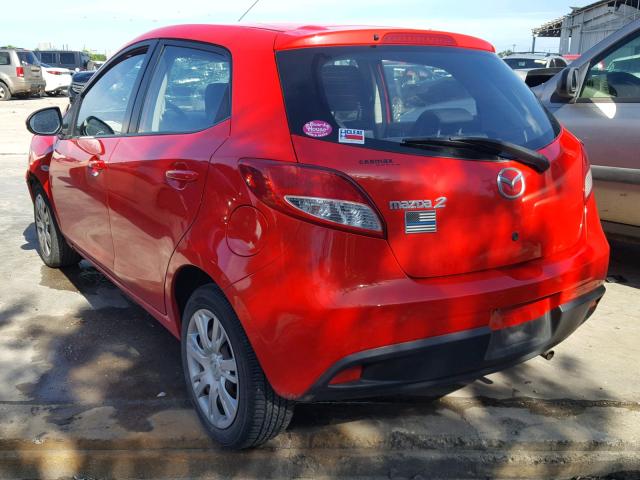 JM1DE1KY2D0167753 - 2013 MAZDA MAZDA2 RED photo 3