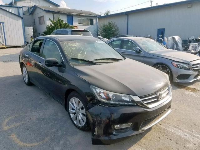 1HGCR3F88DA013534 - 2013 HONDA ACCORD EXL BLACK photo 1