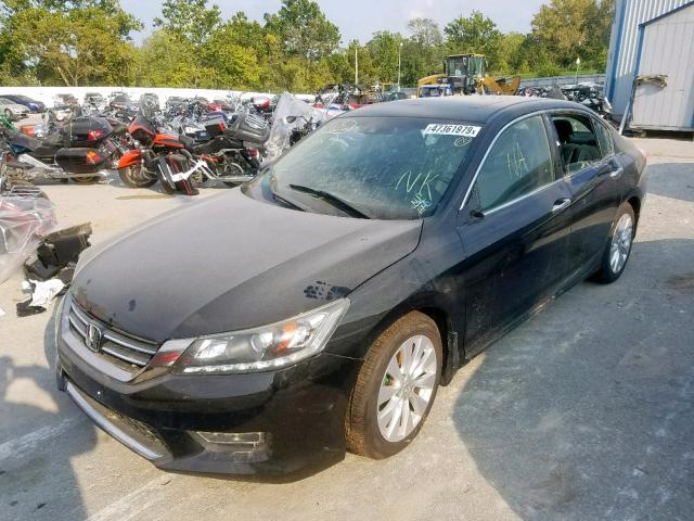 1HGCR3F88DA013534 - 2013 HONDA ACCORD EXL BLACK photo 2