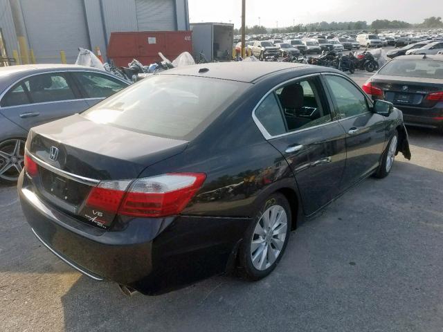 1HGCR3F88DA013534 - 2013 HONDA ACCORD EXL BLACK photo 4