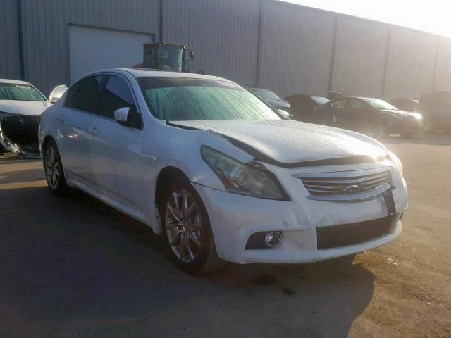 JN1CV6AP2CM625562 - 2012 INFINITI G37 BASE WHITE photo 1