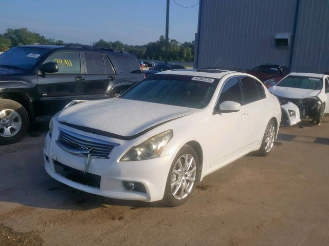 JN1CV6AP2CM625562 - 2012 INFINITI G37 BASE WHITE photo 2