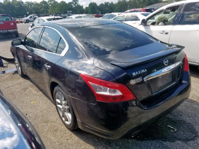 1N4AA51E59C834582 - 2009 NISSAN MAXIMA S BLACK photo 3