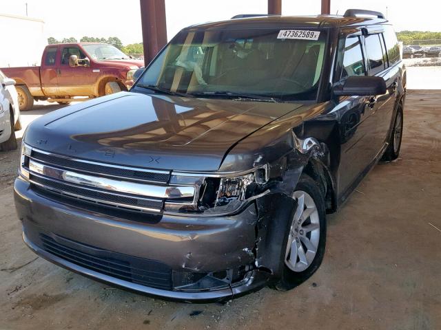 2FMGK5B85FBA18778 - 2015 FORD FLEX SE GRAY photo 2