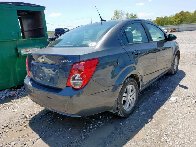 1G1JB5SH6C4206685 - 2012 CHEVROLET SONIC LS 灰色 照片 4