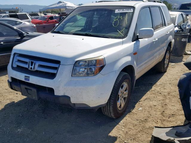 5FNYF18248B001937 - 2008 HONDA PILOT VP WHITE photo 2