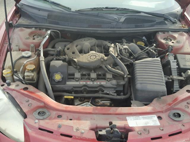 1C3EL55R72N325224 - 2002 CHRYSLER SEBRING LX RED photo 7