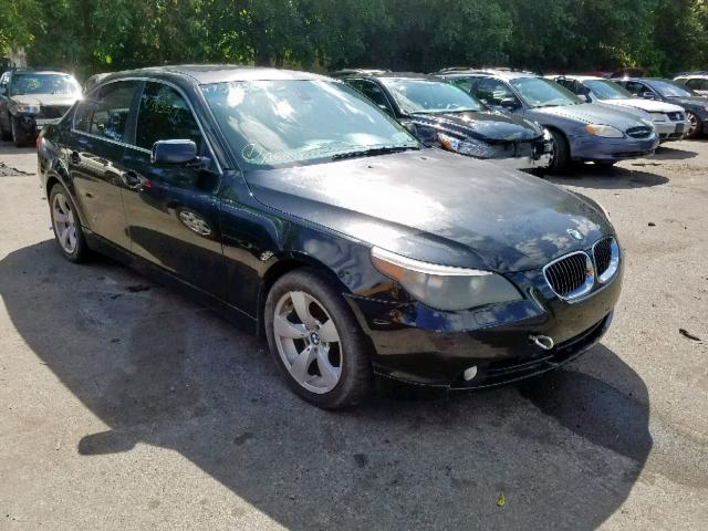 WBANF33596CS36390 - 2006 BMW 525 XI BLACK photo 1