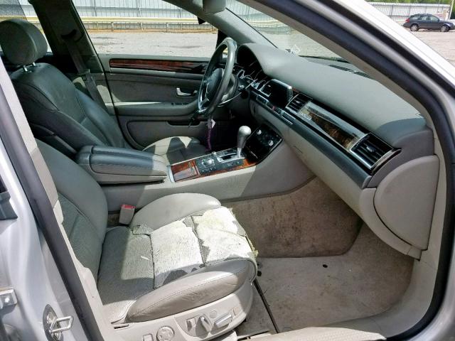 WAUML44E75N016855 - 2005 AUDI A8 L QUATT GRAY photo 5