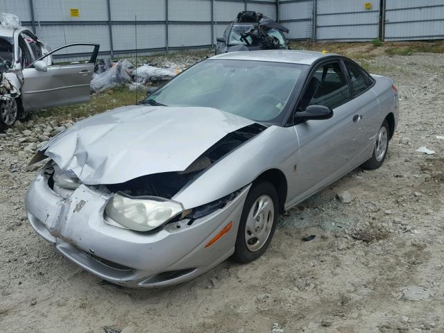 1G8ZP12892Z142464 - 2002 SATURN SC1 SILVER photo 2