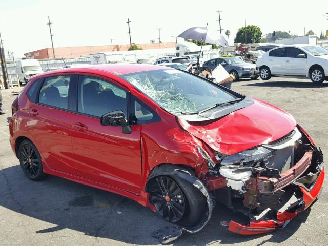 3HGGK5H67JM730289 - 2018 HONDA FIT SPORT RED photo 1