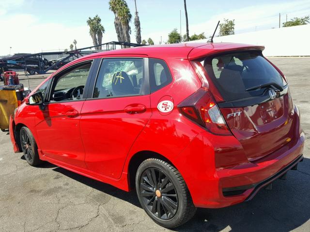 3HGGK5H67JM730289 - 2018 HONDA FIT SPORT RED photo 3