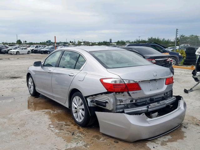 1HGCR3F8XDA035096 - 2013 HONDA ACCORD EXL SILVER photo 3