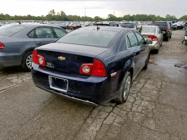 1G1ZH57B28F173072 - 2008 CHEVROLET MALIBU 1LT BLUE photo 4