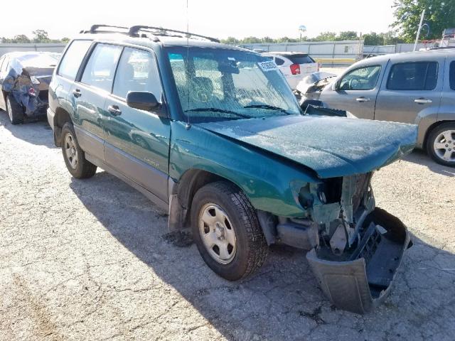 JF1SF6356WH713292 - 1998 SUBARU FORESTER L GREEN photo 1