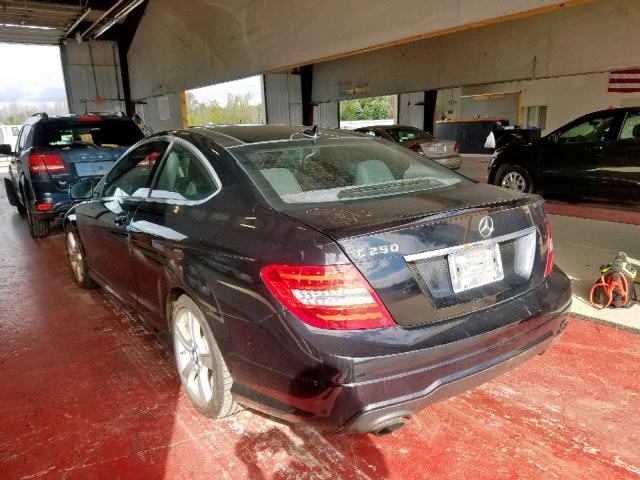 WDDGJ4HB6EG293769 - 2014 MERCEDES-BENZ C 250 BLACK photo 3