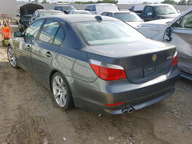 WBANB53566CP02249 - 2006 BMW 550 I GRAY photo 3