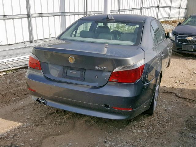 WBANB53566CP02249 - 2006 BMW 550 I GRAY photo 4