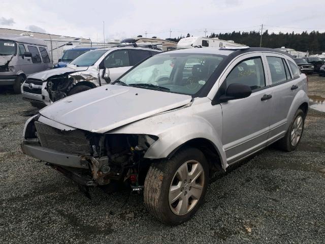 1B3HB48B57D405155 - 2007 DODGE CALIBER SX SILVER photo 2