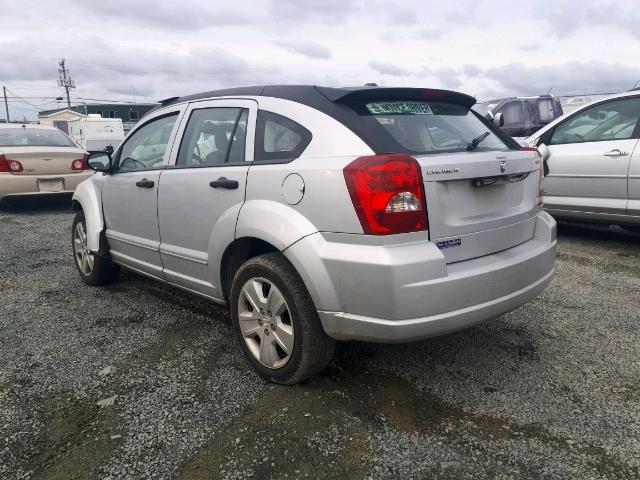 1B3HB48B57D405155 - 2007 DODGE CALIBER SX SILVER photo 3