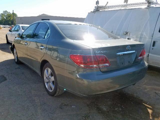 JTHBA30GX55087449 - 2005 LEXUS ES 330 GREEN photo 3