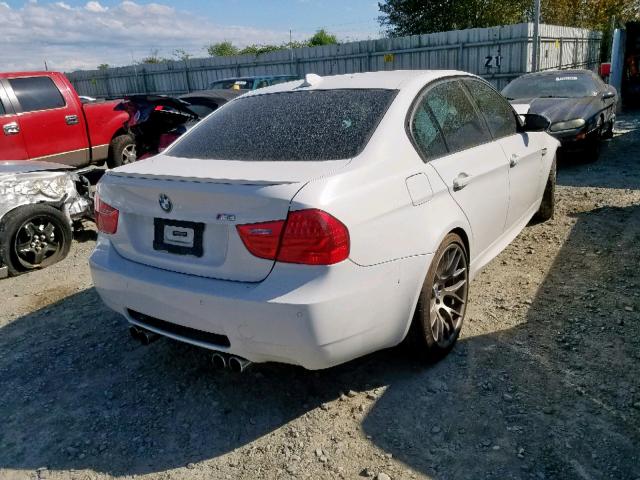 WBSPM9C50BE203905 - 2011 BMW M3 WHITE photo 4