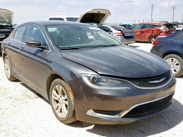 1C3CCCABXFN647009 - 2015 CHRYSLER 200 LIMITE CHARCOAL photo 1