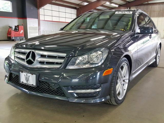 WDDGF4HB5DA784062 - 2013 MERCEDES-BENZ C 250 BLACK photo 2