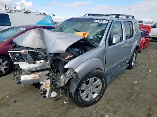 5N1AR18WX5C773598 - 2005 NISSAN PATHFINDER SILVER photo 2