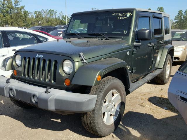 1J4GA59127L116484 - 2007 JEEP WRANGLER S GREEN photo 2