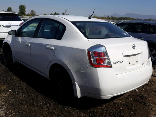 3N1AB61E38L711091 - 2008 NISSAN SENTRA 2.0 WHITE photo 3