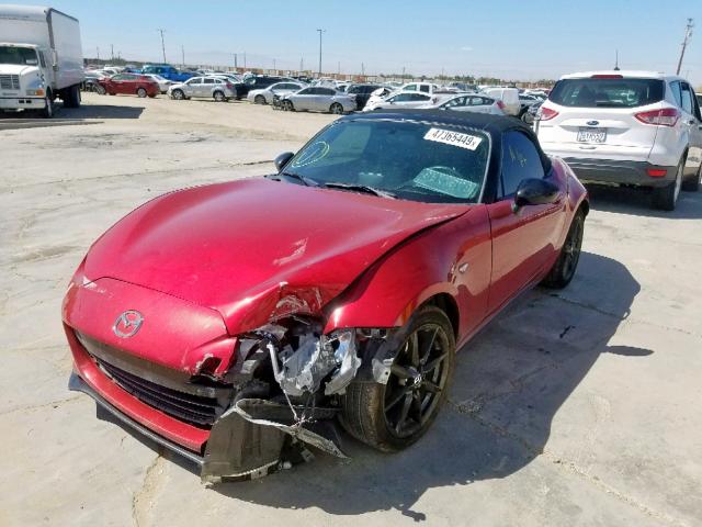 JM1NDAC76G0114152 - 2016 MAZDA MX-5 MIATA RED photo 2