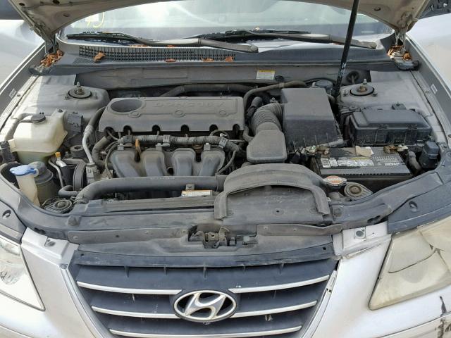 5NPET4AC3AH585075 - 2010 HYUNDAI SONATA GLS SILVER photo 7