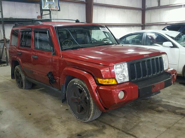 1J8HG48N76C314105 - 2006 JEEP COMMANDER RED photo 1