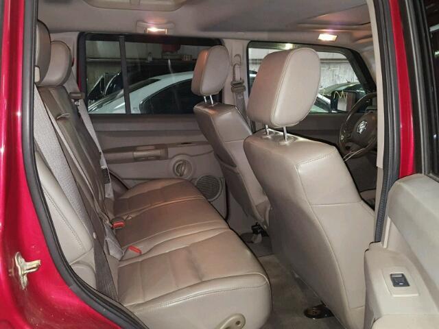 1J8HG48N76C314105 - 2006 JEEP COMMANDER RED photo 6